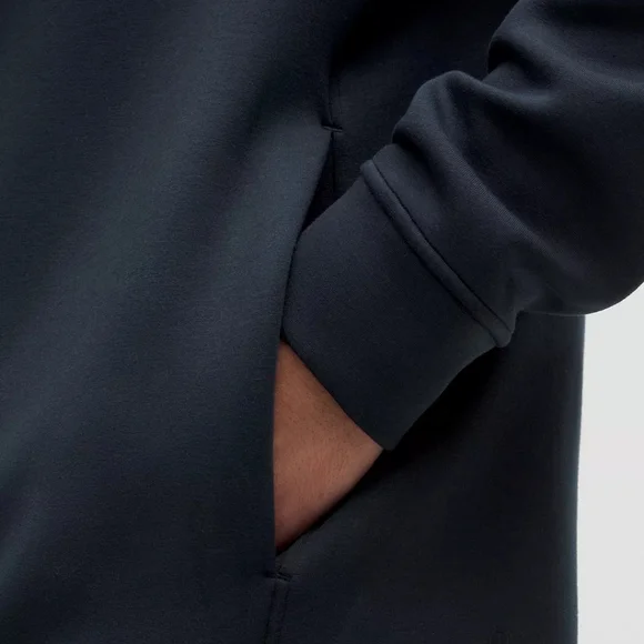 Lululemon Men's Smooth Spacer Quarter Zip True Navy- L - Picture 5 of 6